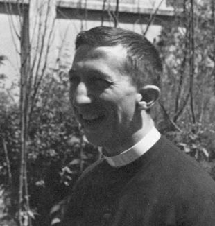 Don Giussani el dia de la seva primera missa a Desio, el 31 de maig de 1945. (Arxiu personal Livia Giussani)