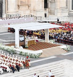 La missa de reobertura del Sínode dels bisbes (Foto Ansa)