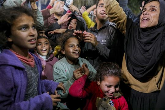 Als carrers de Gaza després de la notícia de l’alto el foc